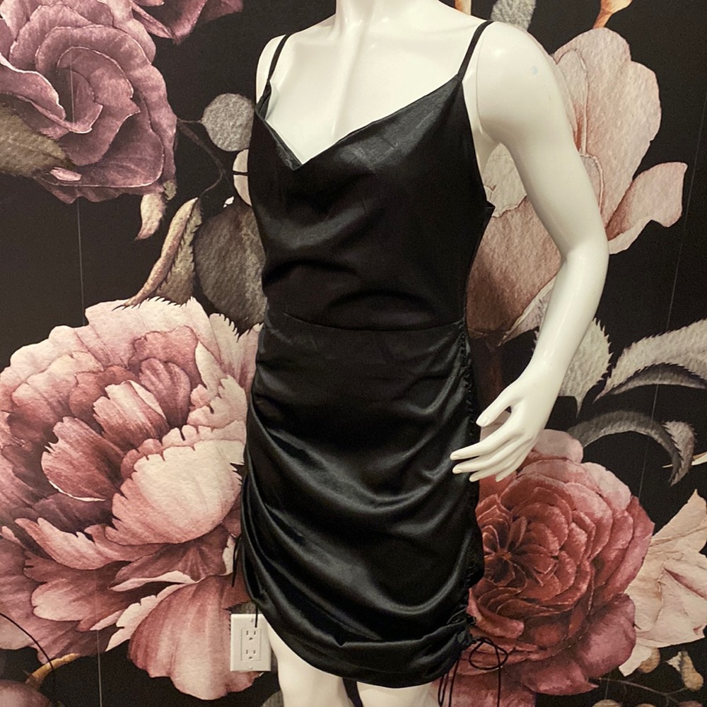 Womens Black Cinch Dress